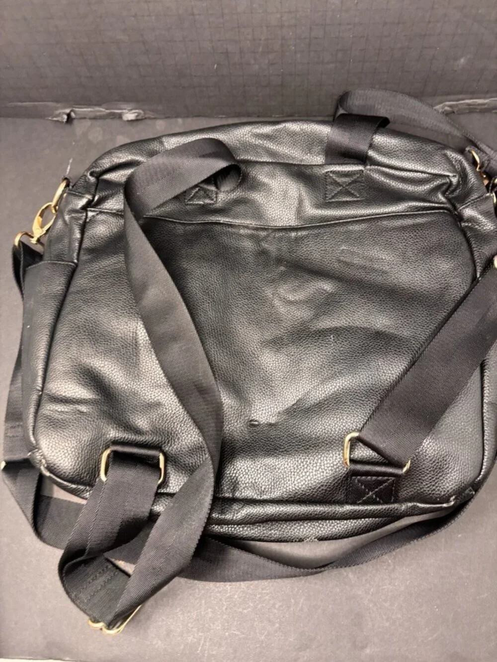 Kiki Lu Black Diaper Bag Backpack